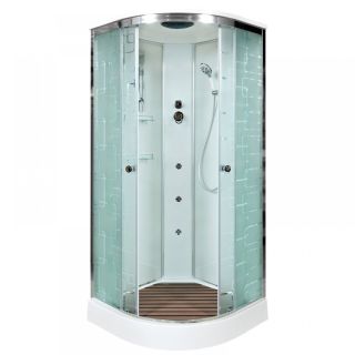 Душевая кабина Deto EM1590 с гидромассажем (гм.) 90х90х220 см